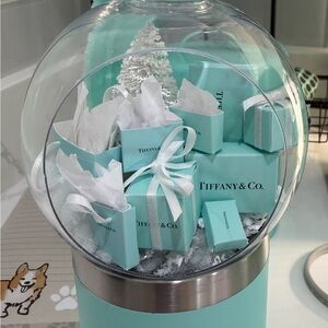 Tiffany & Co. Globe with Blue Boxes and White Accents